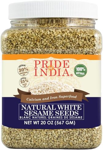 Pride Of India - Triple Omega Superseed Mix - Protein, Fiber, Calcium, Iron, Omega-3, Omega-6, & Thiamin Rich Superfood w/Chia Flax & Sesame Seeds, 1.25 Pound (20oz) Jar in Saudi Arabia