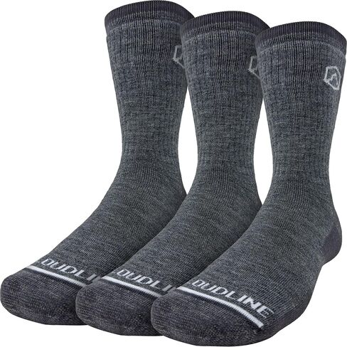 CloudLine Men’s and Women’s Ultralight Merino Wool Hiking Socks - Thin, Anti-Blister, Moisture Wicking, Made in USA - 3 Pairs in Saudi Arabia