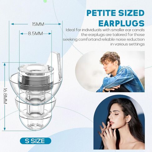 Hearprotek Hi-Fi Spirit Concert Ear Plugs, High Fidelity Silicone Music Ear Plugs for Concerts, Noise Reduction, Hearing Protection, Motorcycle, Musicians, Rave, Dj, Tinnitus Relief (Small Size) in Saudi Arabia