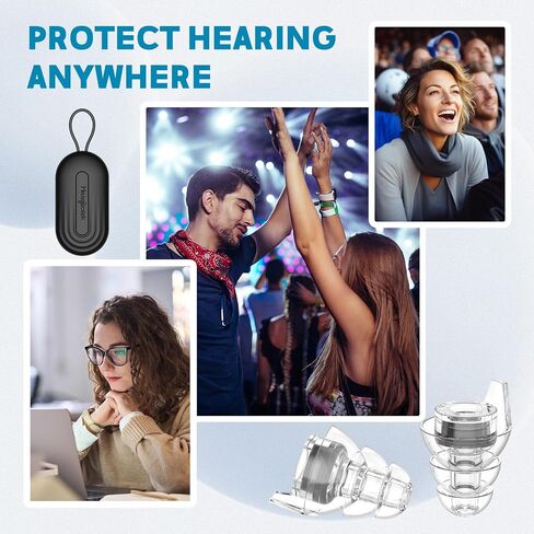 Hearprotek Hi-Fi Spirit Concert Ear Plugs, High Fidelity Silicone Music Ear Plugs for Concerts, Noise Reduction, Hearing Protection, Motorcycle, Musicians, Rave, Dj, Tinnitus Relief (Small Size) in Saudi Arabia