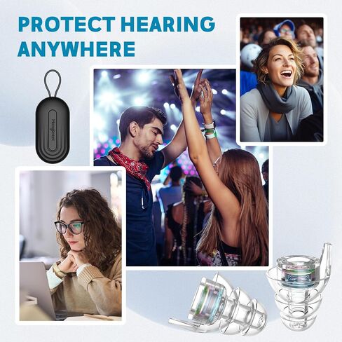Hearprotek Hi-Fi Spirit Concert Ear Plugs, High Fidelity Silicone Music Ear Plugs for Concerts, Noise Reduction, Hearing Protection, Motorcycle, Musicians, Rave, Dj, Tinnitus Relief (Small Size) in Saudi Arabia