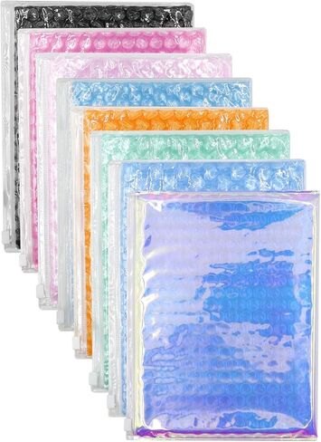 JUMISEE 8 Colors Clear Bubble Out Bags Double Walled Packing Cushioning Bags Protective Wrap Bubble Pouches for Shipping, Storage, Packaging in Saudi Arabia