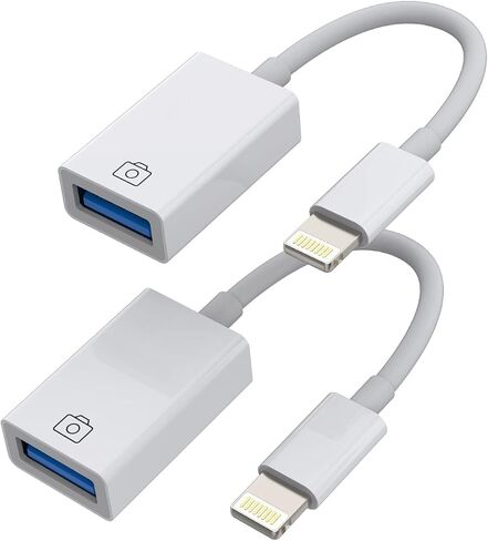 محول Lightning ذكر إلى USB أنثى معتمد من Apple OTG وكابل شاحن لهاتف iPhone 11 12 Mini max pro xs xr x se 7 8plus Ipad air A كاميرا ذاكرة فلاش محرك فلاش محول سلك شحن مقسم in Kuwait