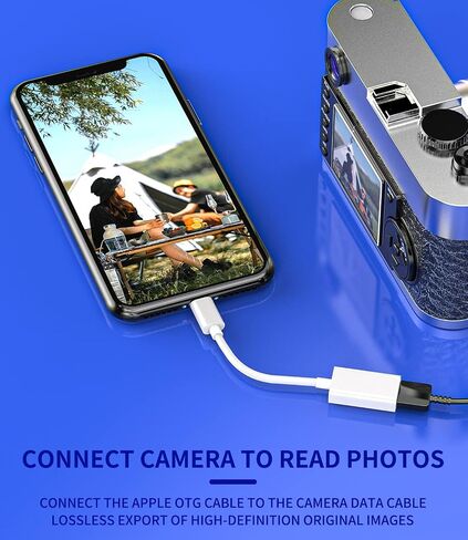 محول Lightning ذكر إلى USB أنثى معتمد من Apple OTG وكابل شاحن لهاتف iPhone 11 12 Mini max pro xs xr x se 7 8plus Ipad air A كاميرا ذاكرة فلاش محرك فلاش محول سلك شحن مقسم in Kuwait