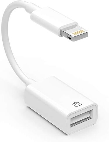 محول Lightning ذكر إلى USB أنثى معتمد من Apple OTG وكابل شاحن لهاتف iPhone 11 12 Mini max pro xs xr x se 7 8plus Ipad air A كاميرا ذاكرة فلاش محرك فلاش محول سلك شحن مقسم in Kuwait