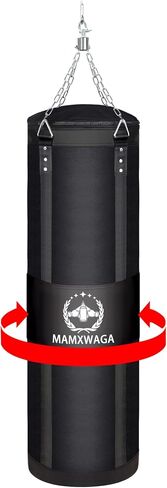 4FT Canvas Punching Bags for Adults, Hanging Heavy Boxing Bag for Kickboxing Karate Taekwondo Muay Thai Training, Max Load-Bearing 180 Lbs (Unfilled) in Saudi Arabia