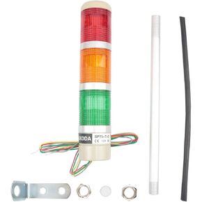 Industrial Signal Light Column LED Alarm Round Tower Light Indicator Continuous Light Warning Light Red Green Yellow DC 12V
