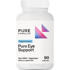 PureFormulas Pure Eye Support | Lutein and Zeaxanthin Supplement - 90 Vegetarian Capsules