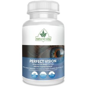 Perfect Vision AREDS2 Inspired Formula - Enhance Vision Supplement - Lutein Zeaxanthin Vision Complex (60 Eye Capsules)