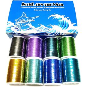 (8pcs*240yd) Kalavarma Rod Wrapping Thread for Fishing Rod Wrapping Thread Rod Building Repair in Saudi Arabia