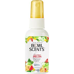 Toilet Spray | Prevents Nasty Poop Smell | Easy to Use, Just Spritz Before You Sit (Cucumber Melon, 2 oz + Mini Traveler)
