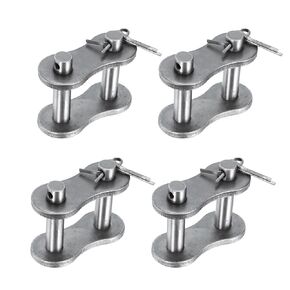uxcell 4Pcs #120H/ DIN/ISO 24AH Chain Master Connector Link Roller, 1-1/2" Pitch Carbon Steel, Standard Connecting Split Links