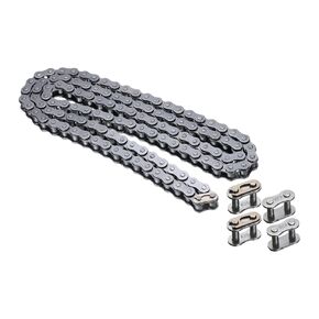 uxcell #41/ DIN/ISO 085 Roller Chain 5 Feet 1/2" Pitch Carbon Steel Roller Chains with 4 Free Master Connector Links for Go-karts, Bicycles, 120 Links