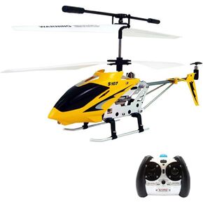 Goolsky S107G RC Helicopter, 3 Channel Remote Control Helicopter with Gyro for Kids and Beginners (Red)