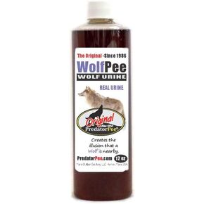 PredatorPee 100% Wolf Urine - Territorial Marking Scent - Creates Illusion That Wolf is Nearby