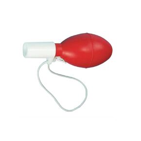 Globe Scientific 1672 Safety Universal Pipette Filler Bulb, Synthetic Rubber, Red/White