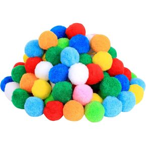 Very Large Assorted Pom Poms for DIY Creative Crafts Decorations, Assorted Colors (50Pack 2.5 Inch)