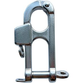 Quick Release Snap Shackle, 316 Stainless Steel Shackle, Fixed Bail Shackle for Sailing, Camping, Gym, Pets, Surfing, Diving, Fishing, 21 * 100mm