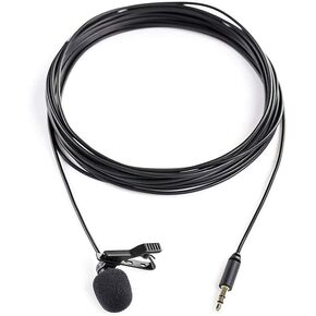 Saramonic SR-XLM1 Broadcast-Quality Lavalier Omnidirectional Microphone with 3.5mm TRS Connector for DSLR Cameras, Camcorders, Recorders Devices