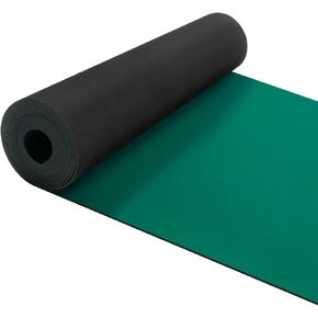 23.7" x 118" Rubber ESD Soldering Mat Roll - Anti-Static, High Temp Resistant - ESD Grounding Desk Mat for Circuit Repair - Vinyl Mat for Phone, PC, Tablet - Anti-Static Desktop Mat