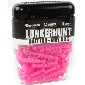 LUNKERHUNT Fishing Bait Jar with Unique Scent Attractant | (1.5 inches) Durable Bait | Ice Fishing Bait for Fishing Bass, Trout and Pike Reusable Soft Plastic Bait
