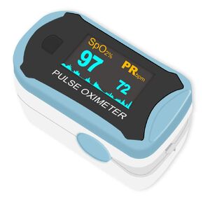 Easy@Home Fingertip Pulse Oximeter: SpO2 Blood Oxygen Saturation Meter and Heart Rate Monitor - Portable OLED Rotatable Display with Batteries Included Lanyard -EHP029