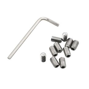 20PCS M6x10 Stainless Steel 304 Headless Hexagon Socket Screws Stainless Steel Hexagon Socket Set Screws with wrench