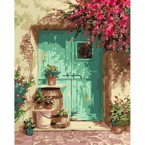 Paint by Number Mountains waterfall DIY Painting On Canvas, Paintwork with Paintbrushes Acrylic Paints,Perfect for Paint by Numbers for Adults and Kids Students Beginner, for Home Wall Decor16x20 Inch