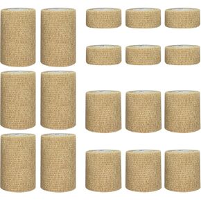 1"/2"/3" Self Adhesive Bandage Wraps Set, 9 Rolls Colorful Breathable Elastic Cohesive Bandage Wrap, Vet Wrap, Ankle Tape, Tattoo Tape Wrap, Medical Tape, Color Athletic Tape (Rainbow Color-9)