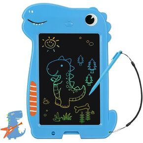 جهاز لوحي للكتابة LCD من Merabufa للأطفال أساسيات السفر مقاس 10 بوصات للكتابة للأطفال الصغار، هدية عيد ميلاد عيد الميلاد للأطفال بعمر 3 4 5 6 7 سنوات للأولاد والبنات لوحة رسم ديناصور للأطفال