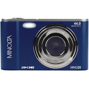 Minolta MND20 44 MP / 2.7K Ultra HD Digital Camera (Blue)