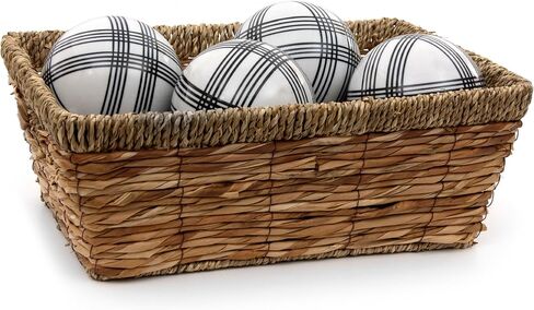 Oriental Furniture 4" Black Stripes Porcelain Ball Set in Saudi Arabia
