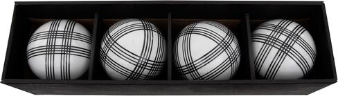 Oriental Furniture 4" Black Stripes Porcelain Ball Set in Saudi Arabia