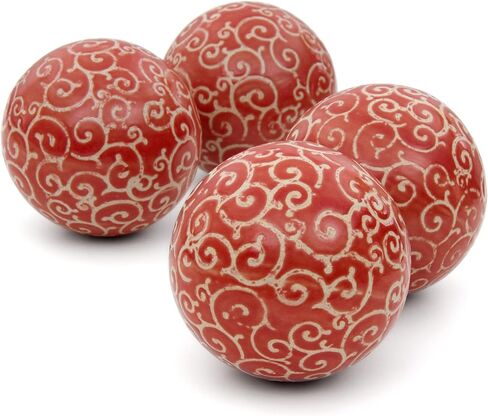 Oriental Furniture 4" Black Stripes Porcelain Ball Set in Saudi Arabia