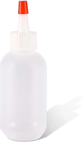 Juvale Boston Round Squeeze Bottles with Red Caps (2 oz, White, 24 Pack) in Saudi Arabia