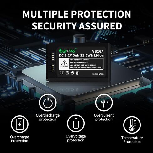Eeyrnduy VB18 بطارية ليثيوم قابلة للشحن ل Godox V850 V850II V860 V860C V860II V860II-C V860N V860II-N V860II-F V860II-O V860II-S Speedlite Flash in Saudi Arabia
