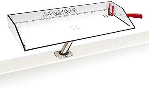 Magma Products, T10-312B Combination Bait/Filet Mate Table with Levelock Rod Holder Mount, 20 Inch x 12-3/4 Inch in Saudi Arabia