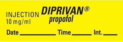 AN-155 شريط تخدير قابل للإزالة مع التاريخ والوقت والأولي، حقن ملغ/مل، 1 بوصة أساسية، 333 بصمة، أصفر، عرض 1/2 بوصة، طول 500 بوصة in Kuwait