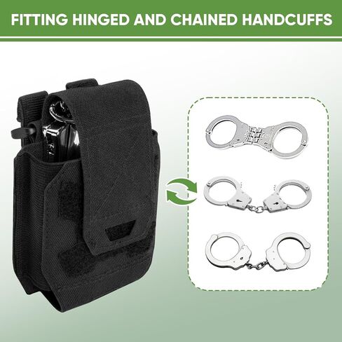 NEXT STATION Handcuff Holster，MOLLE Handcuff Case fits Multiple Cuffs,Handcuff Pouch for Duty Belt Tactical Vest Law Enforcement Quick Release in Saudi Arabia