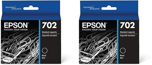 EPSON 702 DURABrite Ultra Ink Standard Capacity Black Cartridge (T702120-S) Works with WorkForce Pro WF-3720, WF-3730, WF-3733 in Kuwait