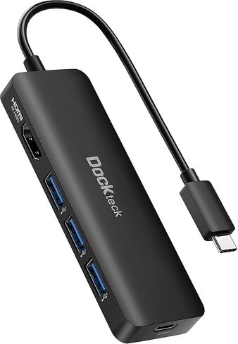 8K HDMI USB C HUB, 5-in-1 USB-C Multiport Adapter, Dockteck USB Dock Dongle with 8K 30Hz/4K 120Hz/4K 60Hz HDMI, 100W PD, 3 x USB 3.0 for Steam Deck, MacBook Pro/Air M1, iPad Pro/Air, Surface Pro 7/8/X in Kuwait