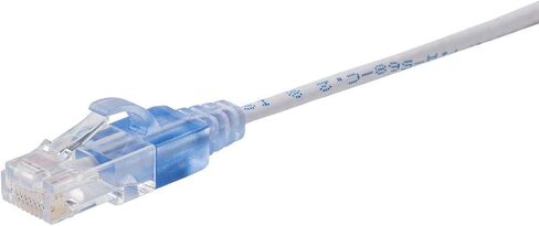 مونو برايس كيبل ايثرنت Cat6A - 10 قدم - ازرق | UTP، 30AWG، 10G، نحاس عاري نقي، ار جيه 45، لكيبل شبكة الكمبيوتر والشبكة المحلية السلكية والمودم والراوتر - سلسلة سليم رن in Kuwait