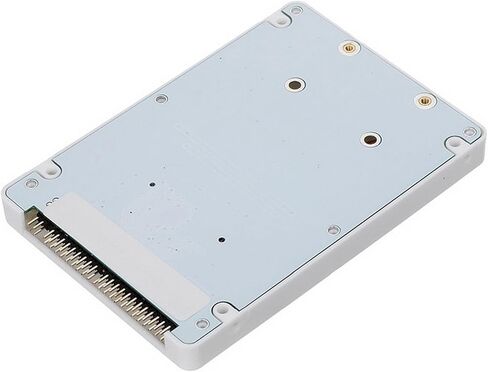 Cablecc Low Profile Half-Heigh mSATA SSD to 2.5 inch IDE 44pin Hard Disk Case Enclosure for Notebook Laptop in Saudi Arabia