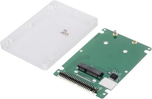Cablecc Low Profile Half-Heigh mSATA SSD to 2.5 inch IDE 44pin Hard Disk Case Enclosure for Notebook Laptop in Saudi Arabia