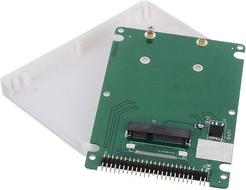 Cablecc Low Profile Half-Heigh mSATA SSD to 2.5 inch IDE 44pin Hard Disk Case Enclosure for Notebook Laptop in Saudi Arabia