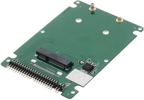 Cablecc Low Profile Half-Heigh mSATA SSD to 2.5 inch IDE 44pin Hard Disk Case Enclosure for Notebook Laptop in Saudi Arabia