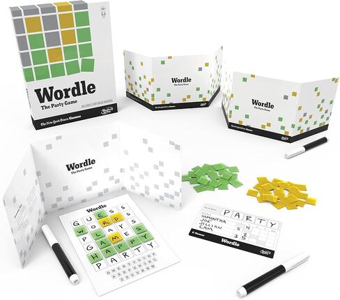 Hasbro Gaming Wordle The Party Game for 2-4 Players, Official Wordle Board Game Inspired by New York Times, Games for Ages 14+, Word Games in Saudi Arabia