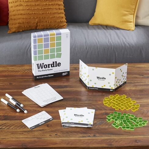 Hasbro Gaming Wordle The Party Game for 2-4 Players, Official Wordle Board Game Inspired by New York Times, Games for Ages 14+, Word Games in Saudi Arabia