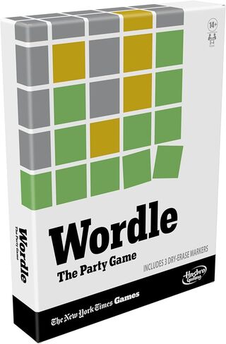 Hasbro Gaming Wordle The Party Game for 2-4 Players, Official Wordle Board Game Inspired by New York Times, Games for Ages 14+, Word Games in Saudi Arabia