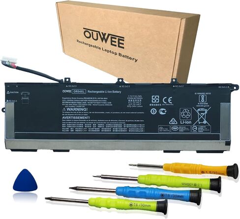 بطارية كمبيوتر محمول OUWEE VX04XL متوافقة مع HP Zbook 15 G5 G6 2YW99AV 2YX00AV 2ZC40EA 2ZC41EA 3AX02AV 3AX04AV 4QH14EA 5KY99AV Serie HSTNN-IB8F 4ME79AA HSN-Q13C L05766-855 L06302-1C1 15.4 الخامس 90 واط ساعة in Saudi Arabia